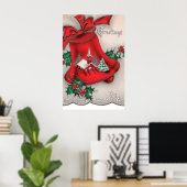 poster met kerst-kerkbelklok (Thuiskantoor)