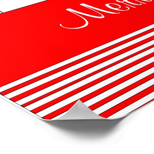 Poster met kerst met lulolipops (Hoek)