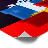 Poster met kerstbomen voor uw muur (Hoek)