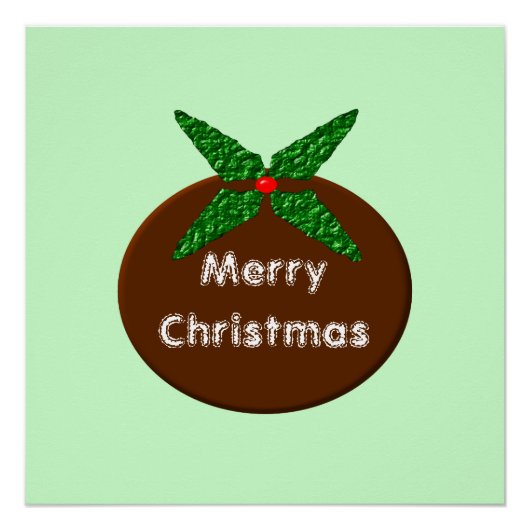 Poster met kerstcadeaus (Voorkant)