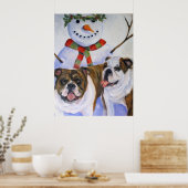 Poster met kerstcadeautjes (Keuken)