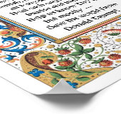 Poster met kerstgebak (Donald Trump) (Hoek)