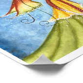 Poster met kerstgeest — afdrukken (Hoek)