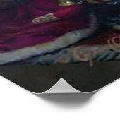 poster met kerstkerstfeestdagen (Hoek)