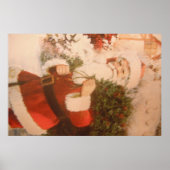Poster met kerstman (Voorkant)