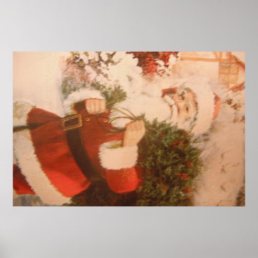 Poster met kerstman (Voorkant)