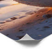 Poster met Kerstmis Snowman (Hoek)