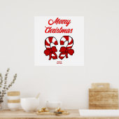 Poster met kerstsnoepjes (Keuken)