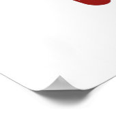 Poster met kerstsnoepriet (Hoek)