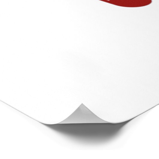 Poster met kerstsnoepriet (Hoek)