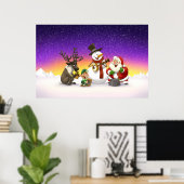 Poster met kersttang (Thuiskantoor)