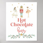 Poster met kerstvoedingskraker "Hot Chocolate Bar" (Voorkant)