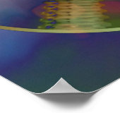 Poster met kleurrijke gym met gewicht 016 (Hoek)