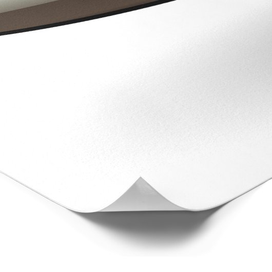 Poster met krulstone (Hoek)