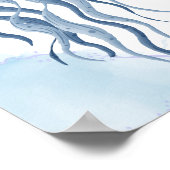 Poster met kwal kinderkamer zee dieren (Hoek)