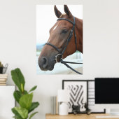 Poster met kwartpaarden (Thuiskantoor)