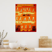 Poster met lange zwaard verbrand (Keuken)