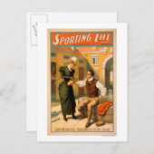 Poster met LifeBoxer Boxer-draagtas Briefkaart (Voorkant / Achterkant)