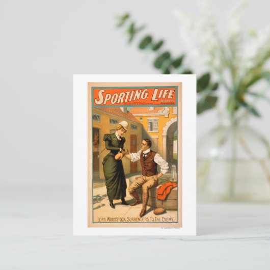 Poster met LifeBoxer Boxer-draagtas Briefkaart (Staand voorkant)