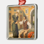 Poster met LifeBoxer Boxer-draagtas Metalen Ornament (Links)