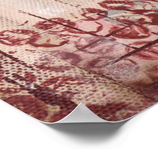 Poster met loezig net (Hoek)