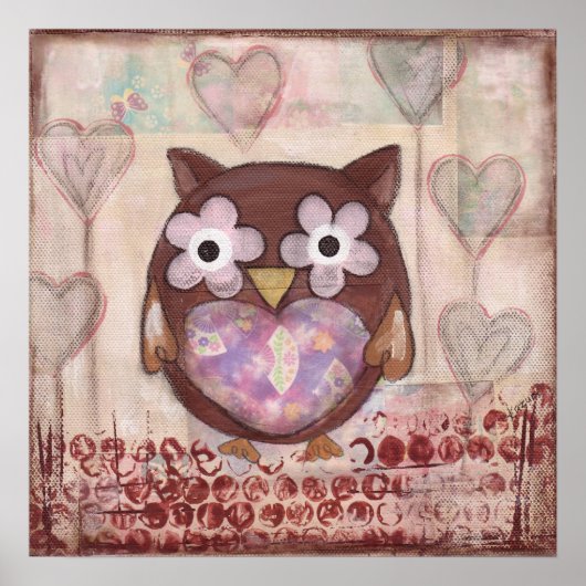 Poster met loezig net (Voorkant)