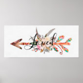 Poster met loge pijl (Voorkant)