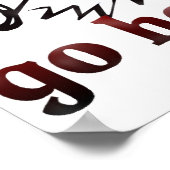 poster met luide haren (Hoek)