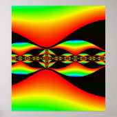 Poster met Mandelbrot Fractal (Voorkant)