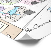 Poster met mechanische Cartoon van Sal Caradonna (Hoek)