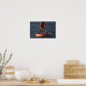 Poster met meeuw op boei (Keuken)