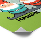 Poster met mijn tuinkabouters (Hoek)