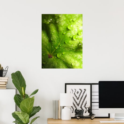 Poster met mysterie-bladeren (2) (Thuiskantoor)