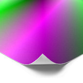 Poster met neondraaiend wiel (Hoek)