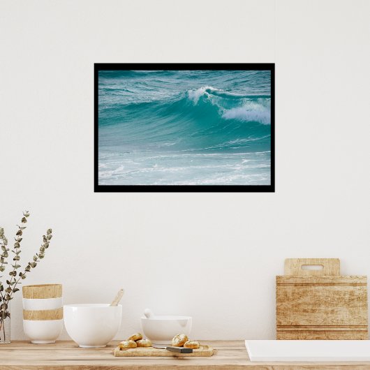 poster met oceaan golven (Keuken)