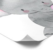 Poster met olifant die kauwgom kauwt Snoep Kinderk (Hoek)