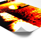 Poster met omlijmde tennis (Hoek)