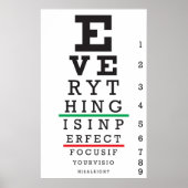 Poster met ooggrafieken (Voorkant)