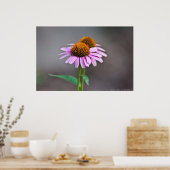 Poster met Paarse kanonfluitjes (Keuken)