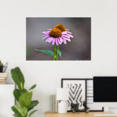 Poster met Paarse kanonfluitjes (Thuiskantoor)