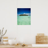 Poster met palmbomen van een eiland in de Stille O (Keuken)