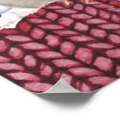 Poster met Panda Resting, Heart Lijst (Hoek)