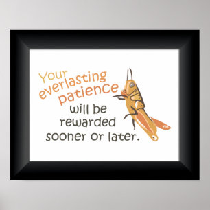 Poster met patiëntenbeloning Afdrukken