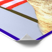 Poster met patriottische stampen (Hoek)