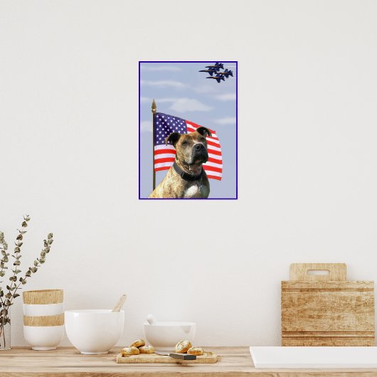 Poster met patriottische stampen (Keuken)