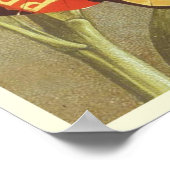 Poster met  peren zeep afdrukken (Hoek)