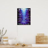 poster met pisces-symbool (Keuken)