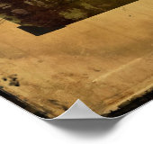 Poster met poststempel (Hoek)