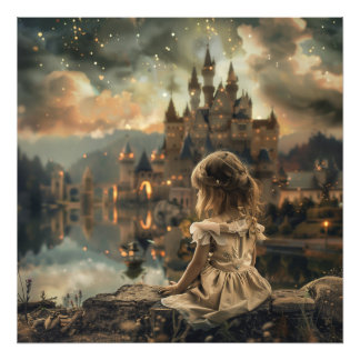 Poster met Princess Elly - Magisch Wanddecor 