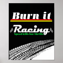 poster met race-esthetiekontwerp